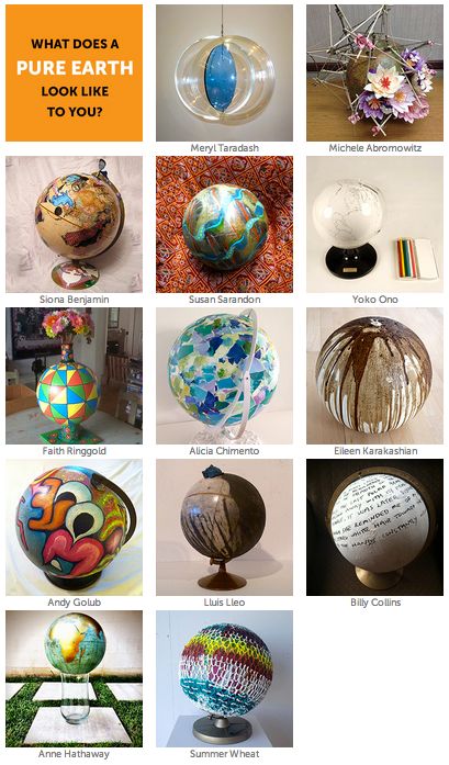 Pure Earth Art Globes